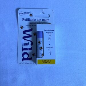 Wild Refillable Lip Balm 0.15oz Manuka Honey New Emma Bridgewater Bee Case